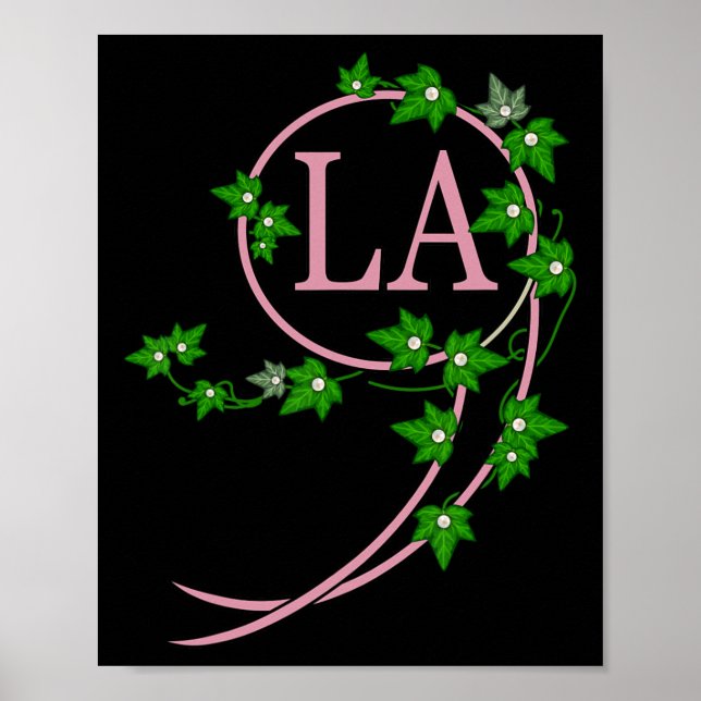 Harris 2024 President Comma La Ivy Rosa and Grönt Poster (Framsidan)