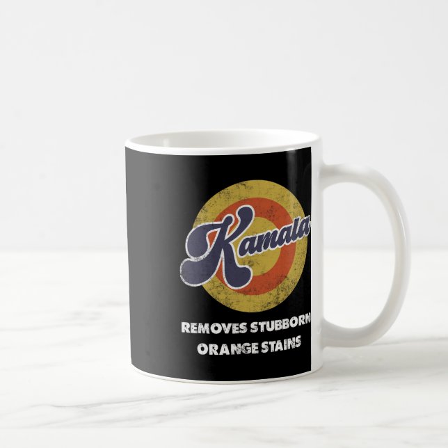 Harris 2024 removes Stubborn Orange Stains Humorou Kaffemugg (Höger)
