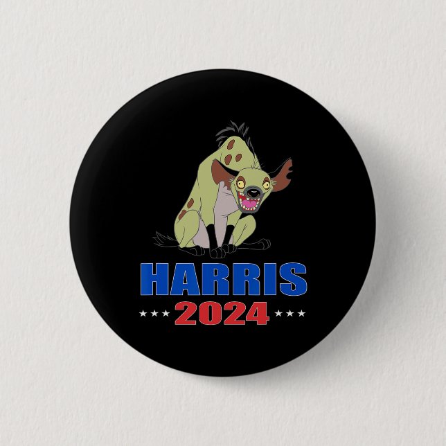 Harris 2024 Rolig Hyena  Knapp (Framsida)