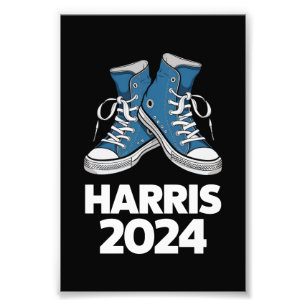 HARRIS 2024 Rösta President Kamala Val Sneaker Fototryck