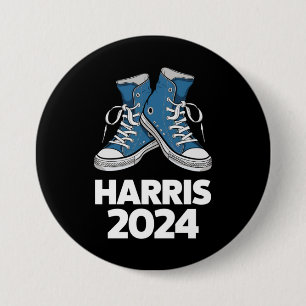 HARRIS 2024 Rösta President Kamala Val Sneaker Knapp