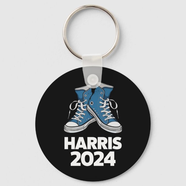 HARRIS 2024 Rösta President Kamala Val Sneaker Nyckelring (Framsida)