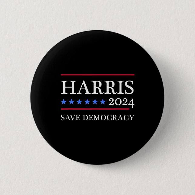 Harris 2024 Spara Democracy For President 2024 Knapp (Framsida)