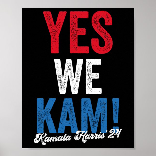 Harris 2024 Support I&#';m med hennes Kamala Harri Poster (Framsidan)