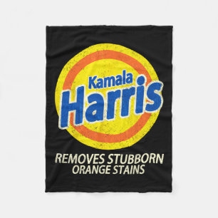 Harris 2024 Tar Bort envisade Apelsinfläckar Rolig Fleecefilt