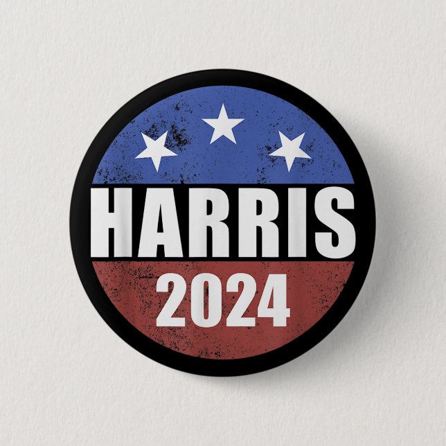 Harris 2024 Val Button Omröstning: president Harri Knapp (Framsida)