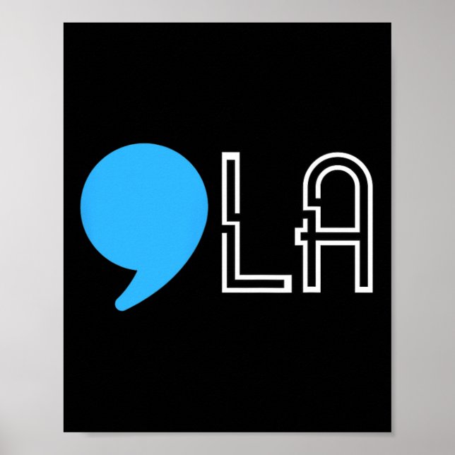 Harris 2024 Val Funny Comma Poster (Framsidan)