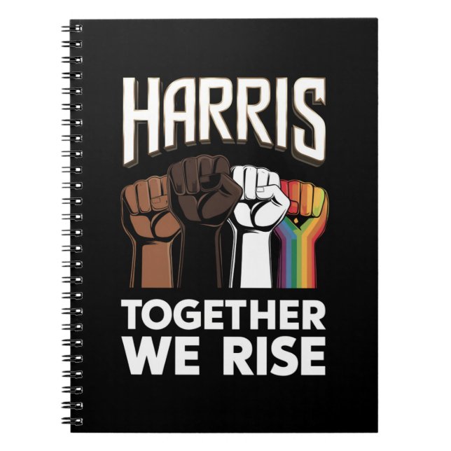 Harris 2024 Val HBT Kamala Harris 2024 Anteckningsbok (Framsidan)