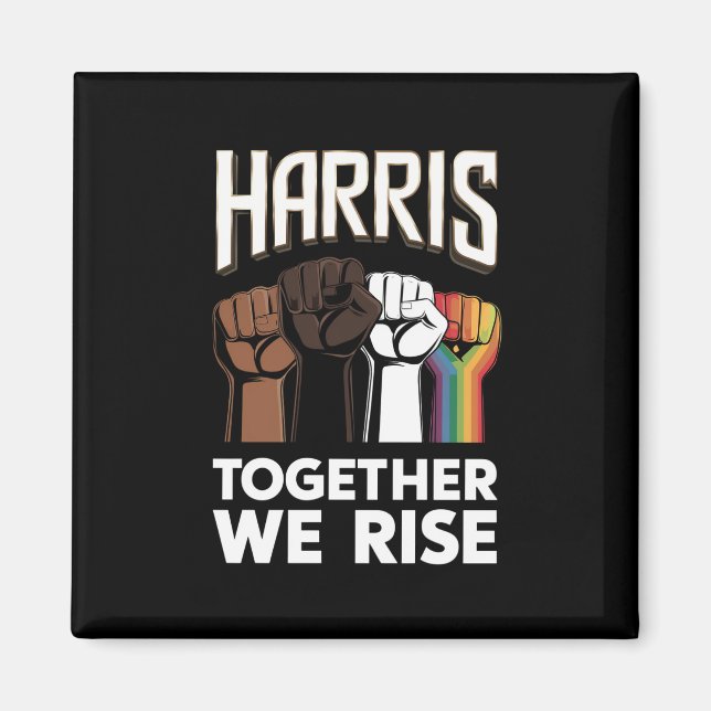 Harris 2024 Val HBT Kamala Harris 2024 Magnet (Framsidan)