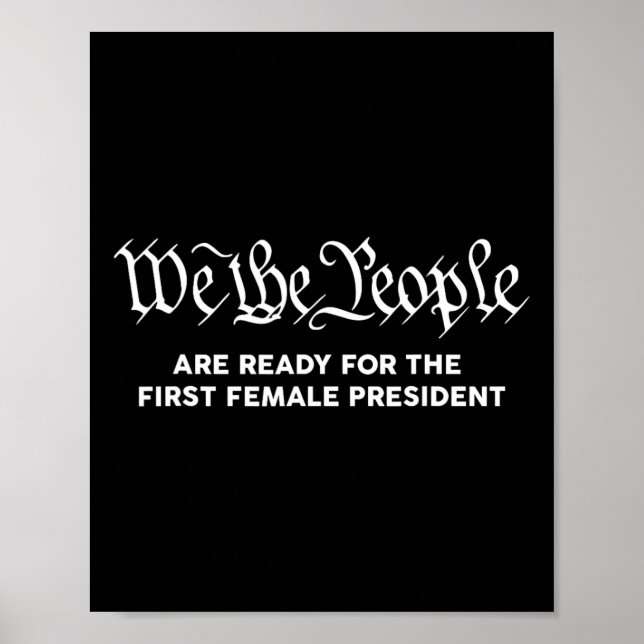 Harris 2024 Vi Folket Först Kvinnlig President Poster (Framsidan)
