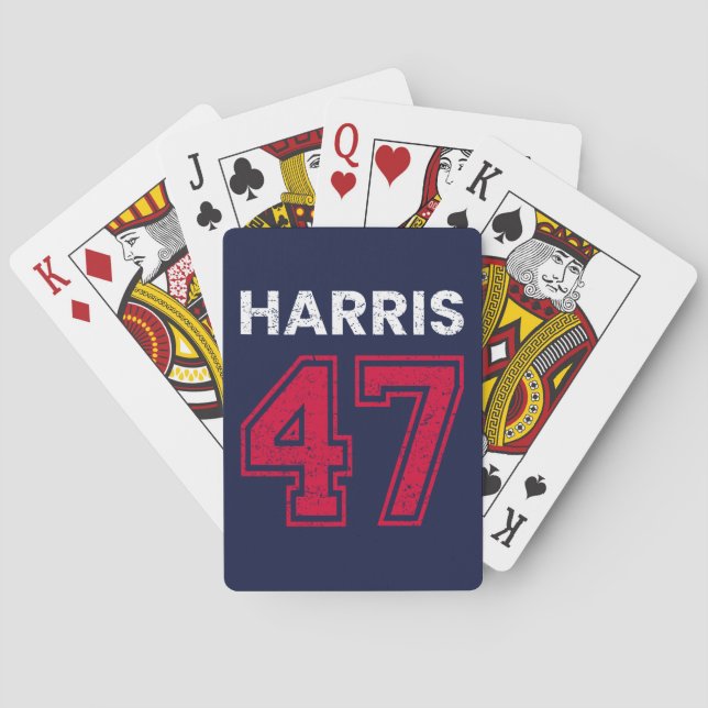 Harris 47 I - Kamala Harris till talman Casinokort (Baksidan)
