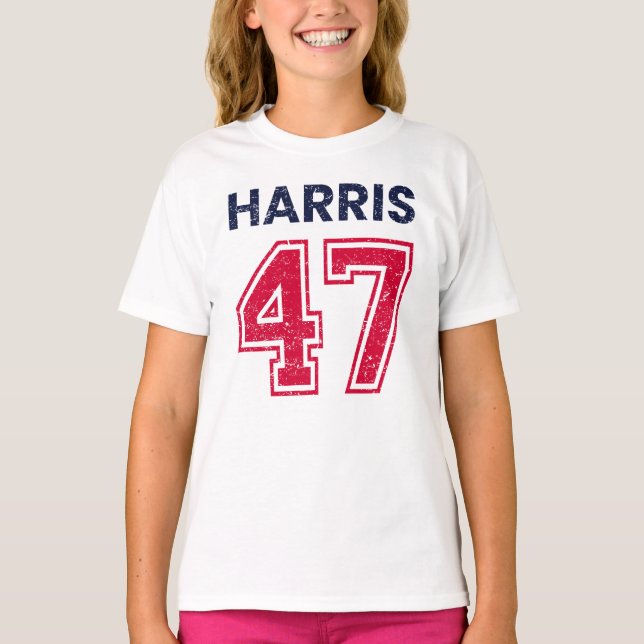 Harris 47 I - Kamala Harris till talman T Shirt (Framsida)