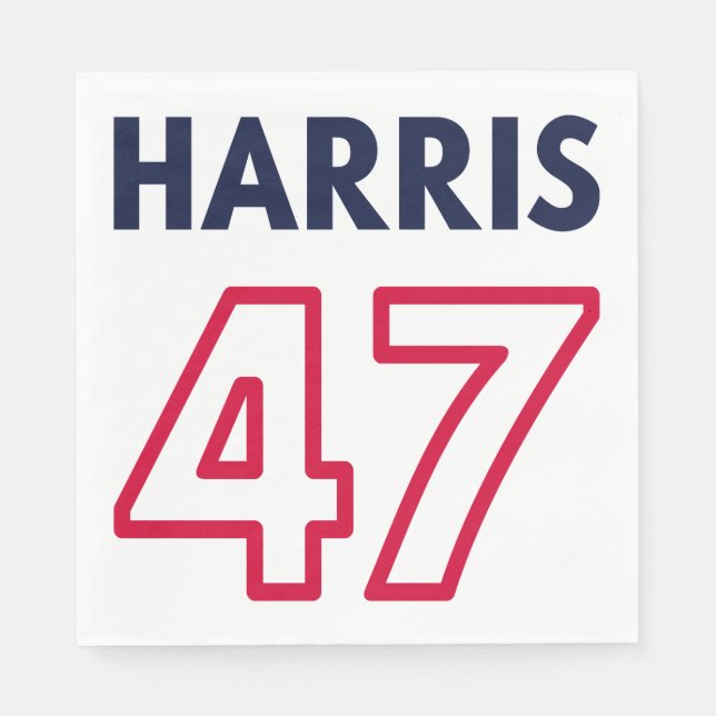 Harris 47 III - Kamala Harris för president Pappersservett (Framsidan)