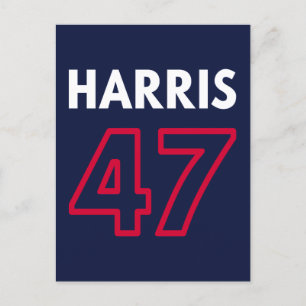 Harris 47 III - Kamala Harris för president Vykort