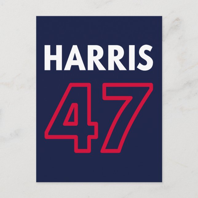 Harris 47 III - Kamala Harris för president Vykort (Framsida)
