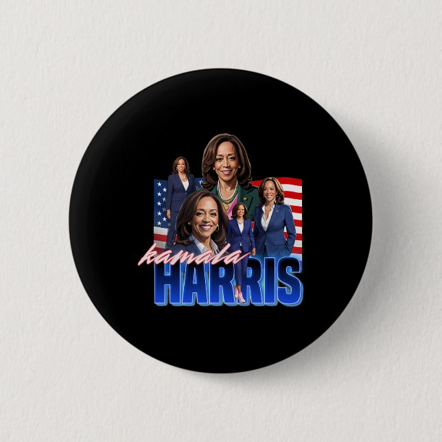 Harris American Flagga Bootleg Knapp (Framsida)