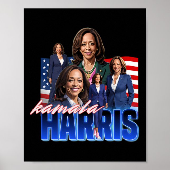 Harris American Flagga Bootleg Poster (Framsidan)