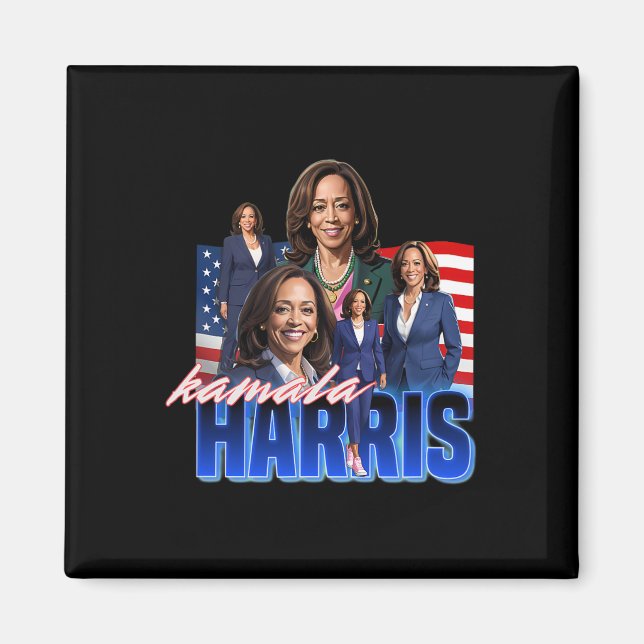 Harris amerikanska flaggans Bootleg  Magnet (Framsidan)
