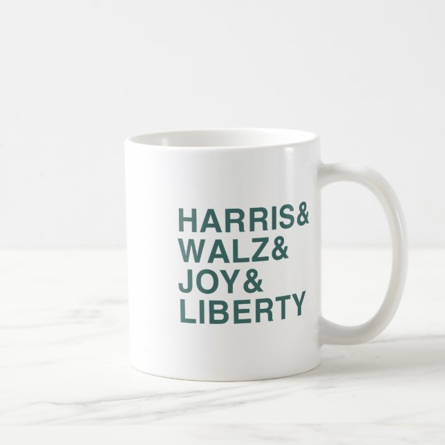 Harris and W och Joy och Liberty Shirt Kamala Harr Kaffemugg (Höger)