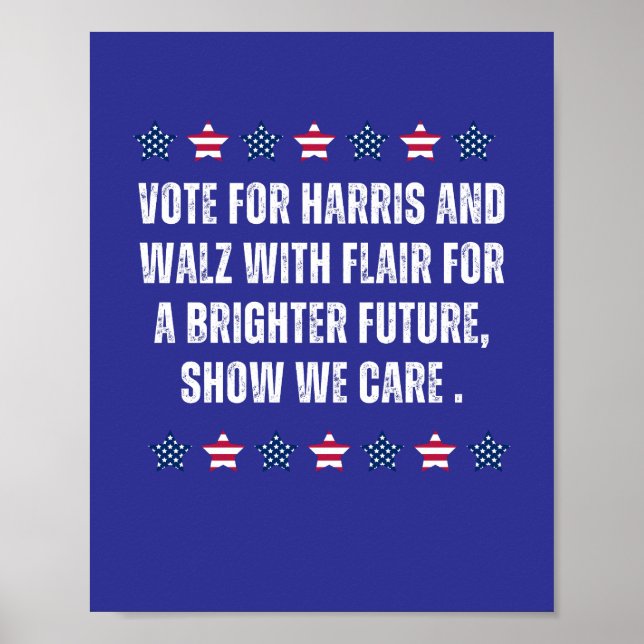 Harris and walz Slogan Poster (Framsidan)