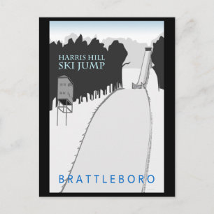Harris Backe Ski Jump-kort Vykort
