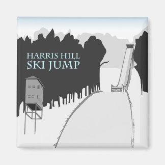 Harris Backe Ski Jump Magnet