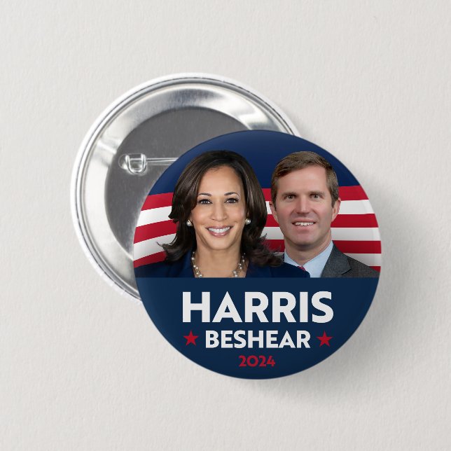 HARRIS BESHEAR 2024 KNAPP (Framsida & baksida)