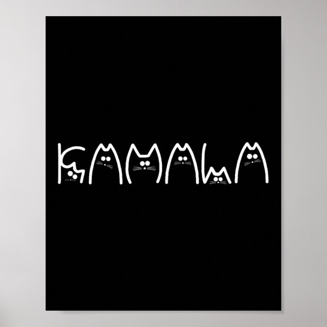 Harris Cat Lettering Positive1 Poster (Framsidan)