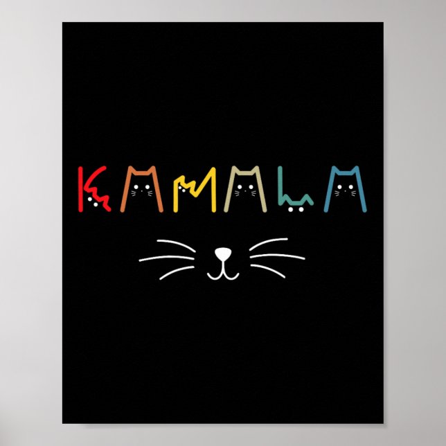Harris Cat Lettering Positive Funny 12 Poster (Framsidan)