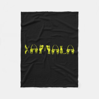 Harris Cat Lettering Positive Funny 15 Fleecefilt