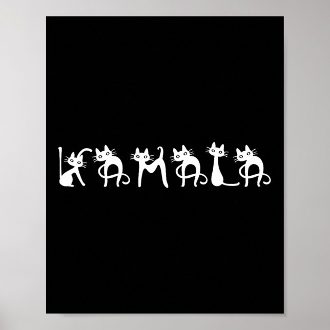 Harris Cat Lettering Positive Poster (Framsidan)