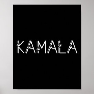 Harris Cat Lettering Positive Rolig tröja Kamala 1 Poster