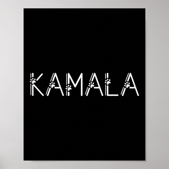 Harris Cat Lettering Positive Rolig tröja Kamala 1 Poster (Framsidan)