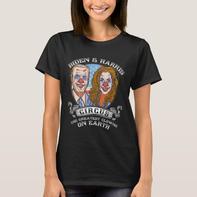Harris Circus Underbarare clowner på Earth Anti Bi T Shirt (Framsida)