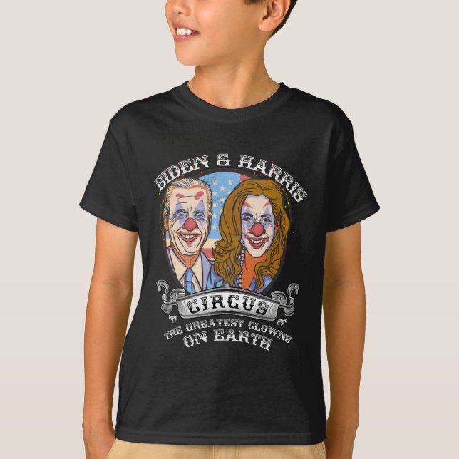 Harris Circus Underbarare clowner på Earth Anti Bi T Shirt (Framsida)