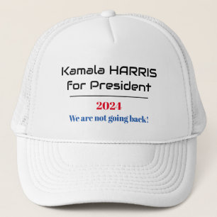 HARRIS för president 2024 Vi ska inte åka tillbaka Keps