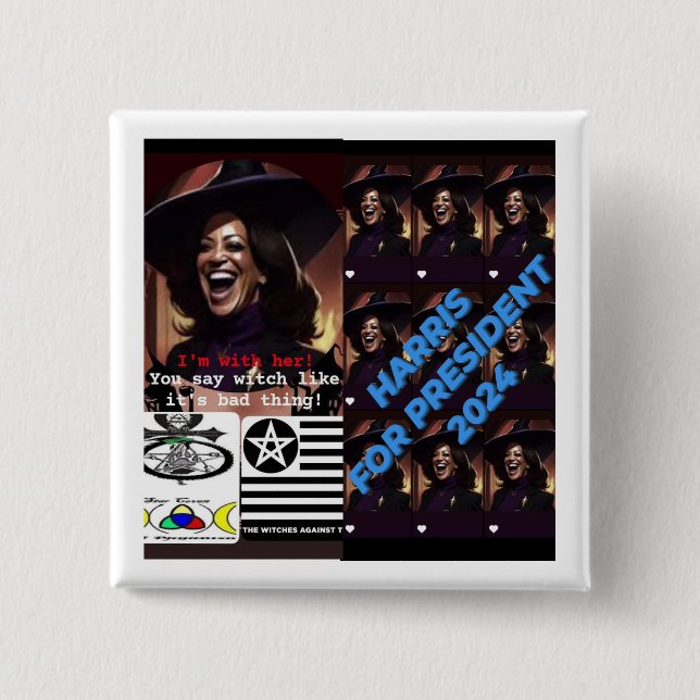 Harris för president Button, Standard, 2,4 tum Knapp (Framsida)