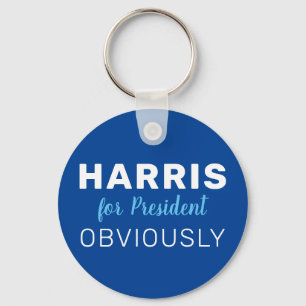 Harris för president - klart tecken 2024 nyckelring
