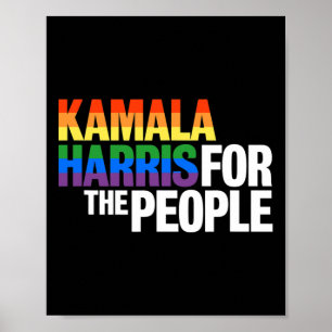 Harris för president Lgbt Gay pride Rainbow Poster