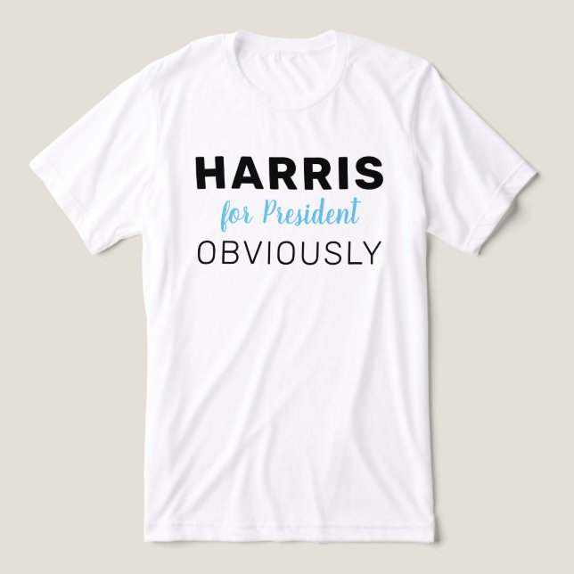 Harris För President Naturligtvis 2024 T Shirt (Design Framsida)