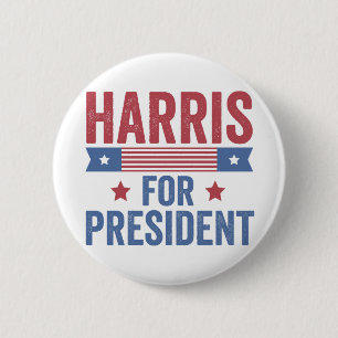 Harris för presidentval Amerika Knapp