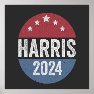 Harris för presidentval Amerika Poster