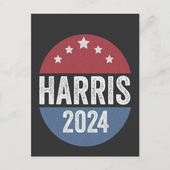 Harris för presidentval Amerika Vykort (Framsida)
