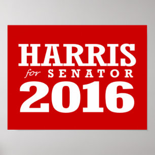 HARRIS FÖR SENATOREN 2016 POSTER
