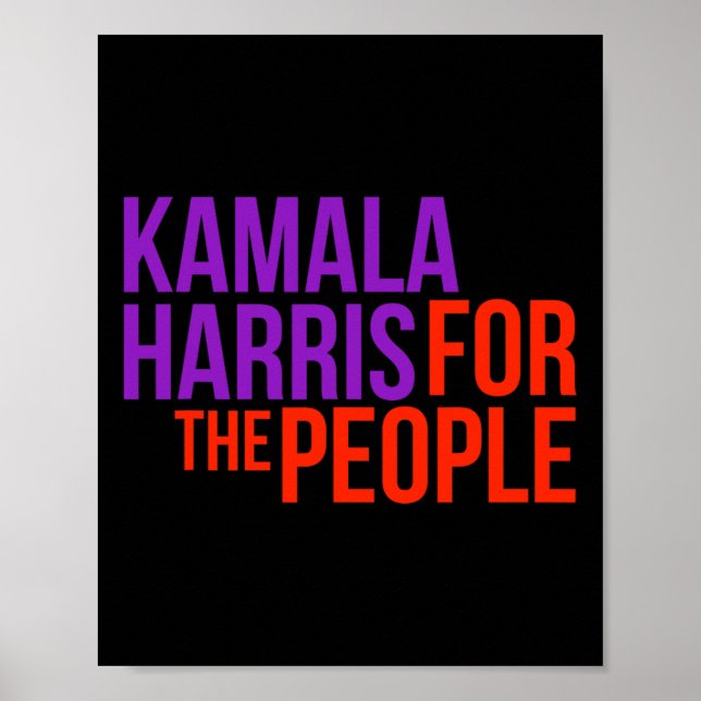 Harris for the People Shirt Kamala 2020 Poster (Framsidan)