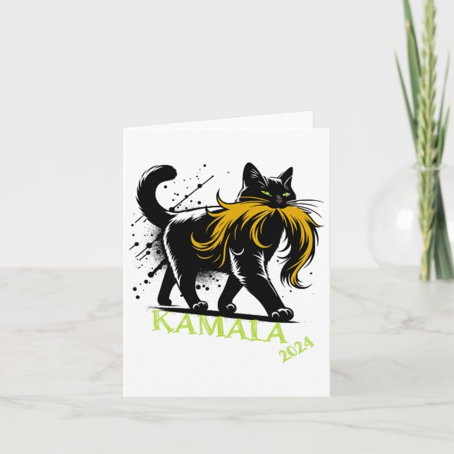 Harris Funny Retro Chilless Cat Dam Ordförande 20 Kort (Framsida)