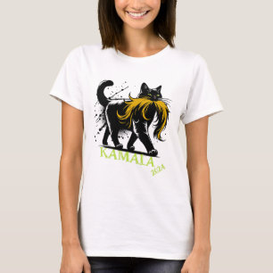 Harris Funny Retro Chilless Cat Dam Ordförande 20 T Shirt