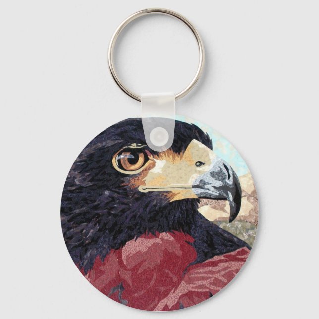 Harris Hawk Textil Nyckelring (Framsida)