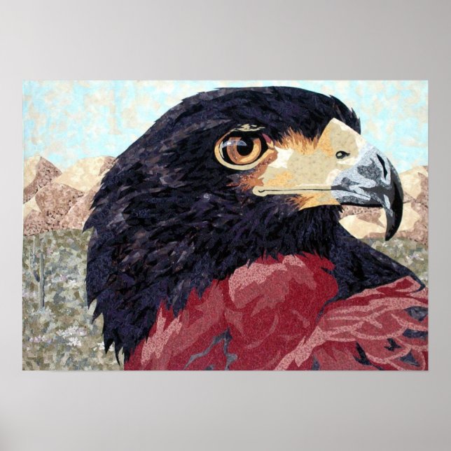 Harris Hawk-Textil Poster (Framsidan)