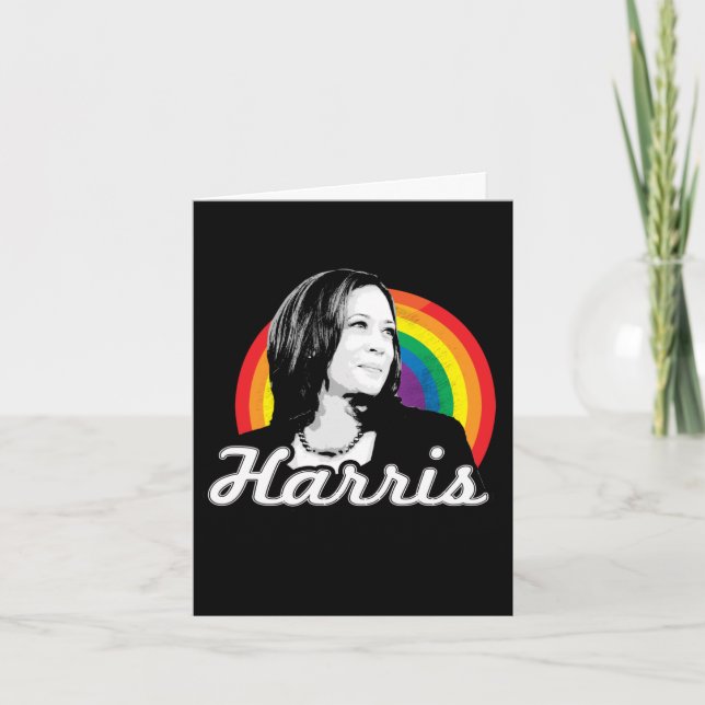 HARRIS HGBTQ+ Politiskt Pride Kort (Framsida)